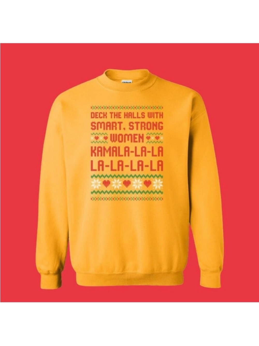 Kamala Harris Ugly Christmas Sweater Crewneck Sweatshirt